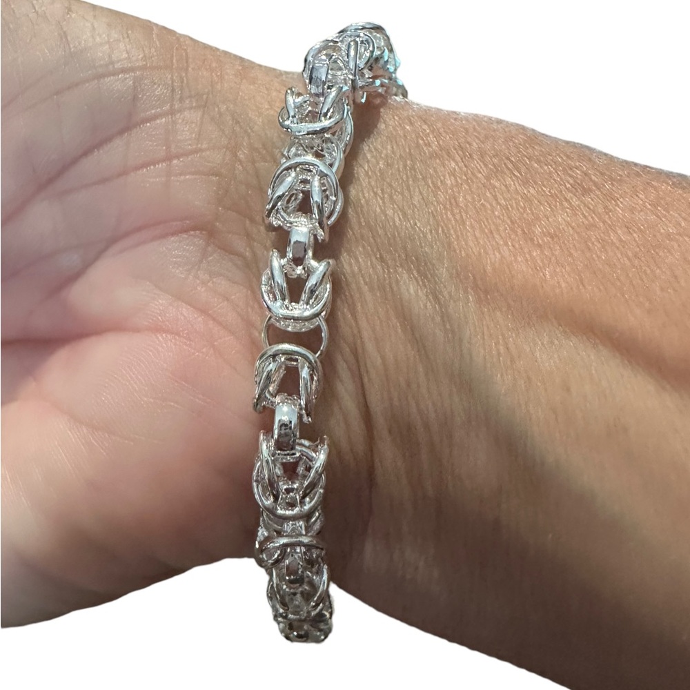 Twisted Metal Silver Stackable Bracelet - image 4
